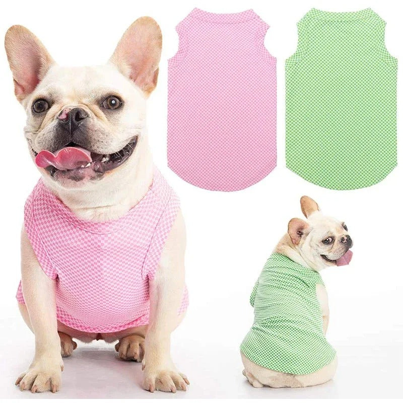 Cooling Dog Shirt for Temperature Regulation – Lightweight Breathable Fabric in Blue, Green, Pink – Sizes XS, S, M 4