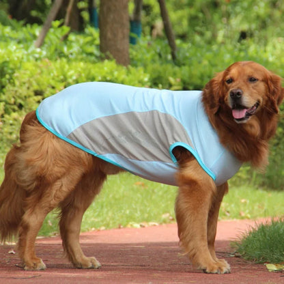Cooling Dog Vest with Reflective Stripes, Lightweight Quick-Dry Fabric, Sizes M to 11XL, for Summer Comfort 7