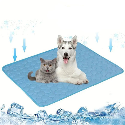 Cooling Pet Mat for Dogs and Cats - Breathable, Washable, and Durable Lying Mat for Summer Comfort 1