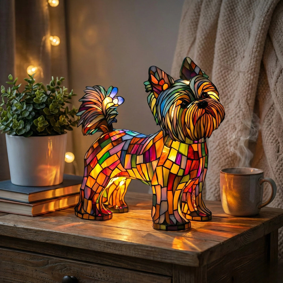 Cordless decorative lamp with artistic finish, designed for portable ambient lighting, ideal for minimalist home decor settings. 0