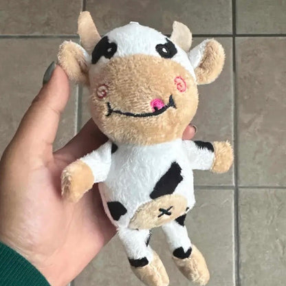 Cow-Shaped Plush Pet Toy for Stress Relief – Soft and Durable Dental Care Toy for Small to Medium Pets 1