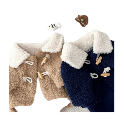 Cozy Bear Dog Coat for Winter – Plush Lined Dog Jacket with Buckle Closure and Adorable Bear Pattern, Sizes XS to XL 1