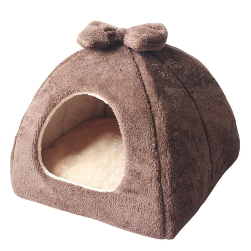Cozy Cat House and Pet House for Small Dogs – Plush, Enclosed Retreat with Removable Cushion for Ultimate Comfort 5