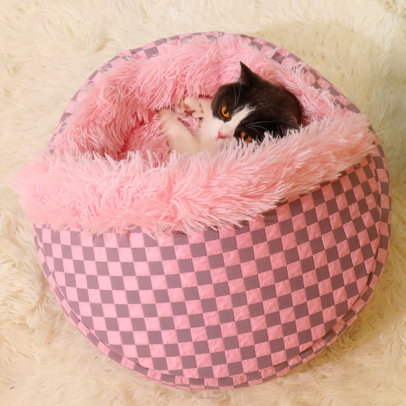 Cozy Cave Bed for Cats and Small Dogs – Ultra-Soft Plush, Removable Cover, Snug Design for Ultimate Comfort 1