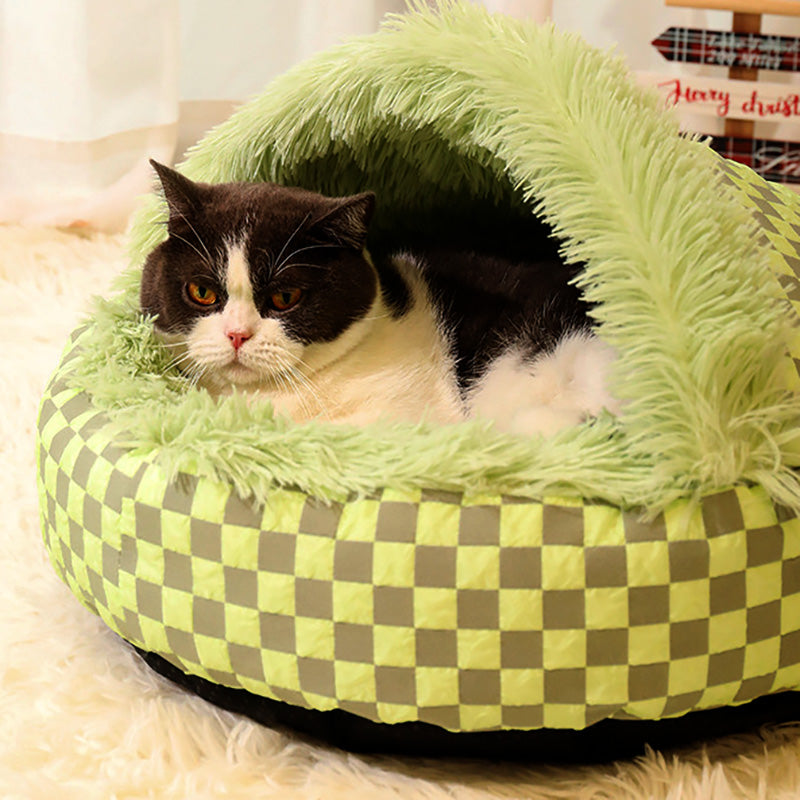 Cozy Cave Bed for Cats and Small Dogs – Ultra-Soft Plush, Removable Cover, Snug Design for Ultimate Comfort 5
