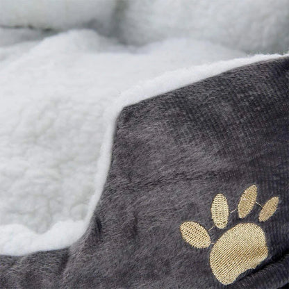 Cozy Cave Bed for Small Pets – Soft Lambswool and PP Cotton Design 1