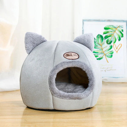 Cozy Deep Sleep Tent Bed for Cats and Small Dogs – Warm Soft Pet Bed with Cave Structure for Comfort and Security 0