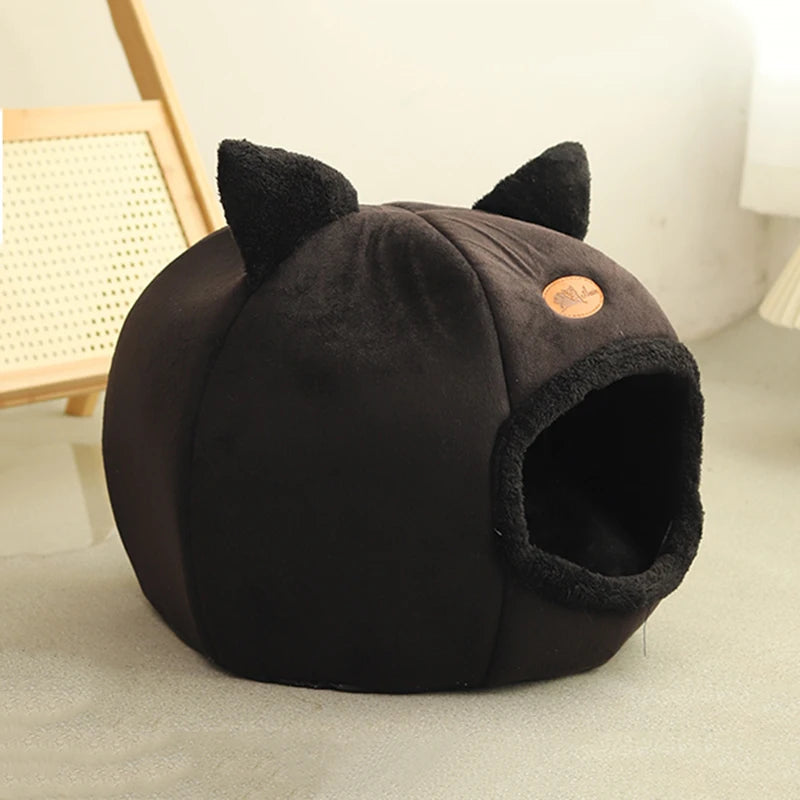 Cozy Deep Sleep Tent Bed for Cats and Small Dogs – Warm Soft Pet Bed with Cave Structure for Comfort and Security 5