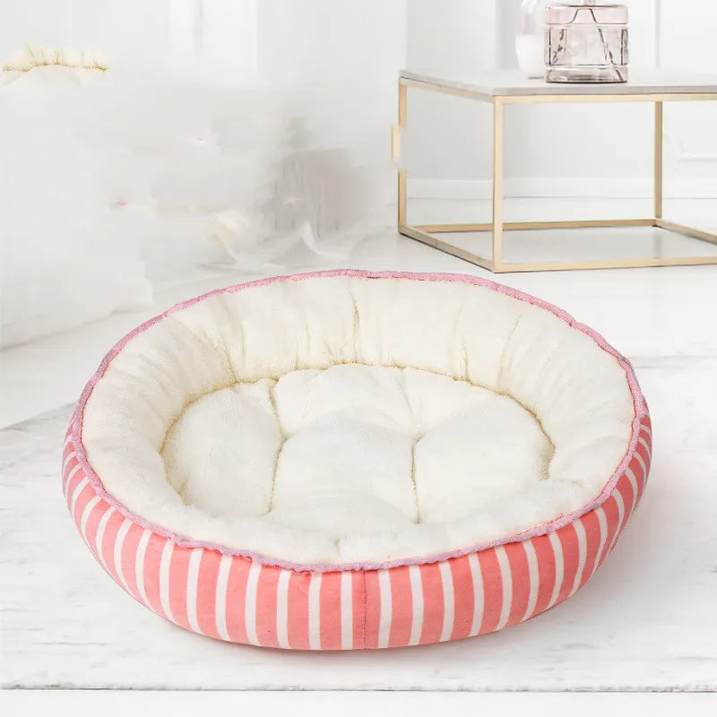 Cozy Dog Bed with Soft Cushion and Modern Dots Design – Non-Slip Base 3