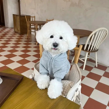Cozy Dog Hoodie Sweatshirt for Autumn/Winter - Plush Polyester Leisurewear for Dogs 3