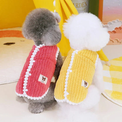 Cozy Fleece Dog Coat for Winter – Warm Jacket for Small Dogs and Cats, Full Body Coverage, Soft Material 2