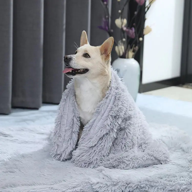 Cozy Fluffy Dog Blanket for Couch – Soft Fleece Pet Blanket, Machine Washable, 80x55cm 0