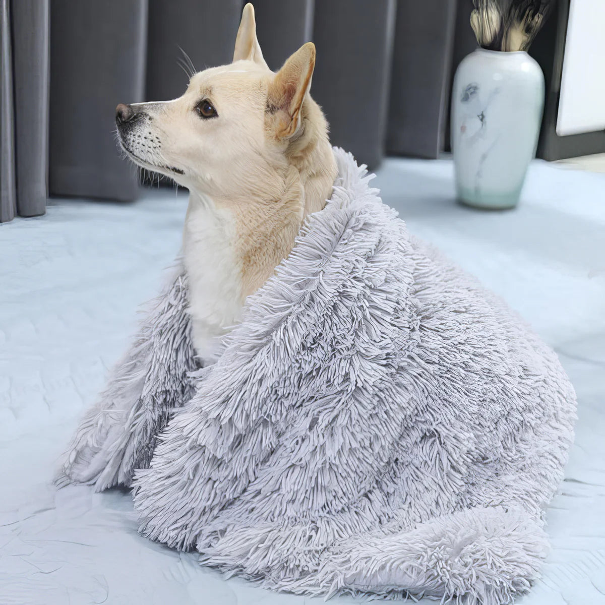 Cozy Fluffy Dog Blanket for Couch – Soft Fleece Pet Blanket, Machine Washable, 80x55cm 2