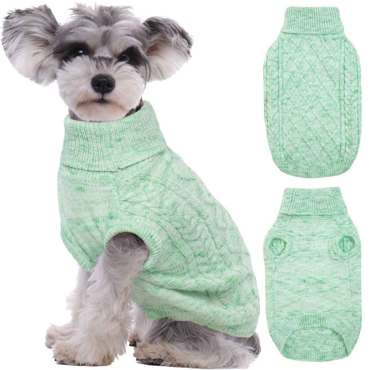 Cozy Knitted Dog Sweater for Winter – Turtleneck Design, Warm, Stretchy, Available in Colors and Sizes for Small and Large Dogs 2