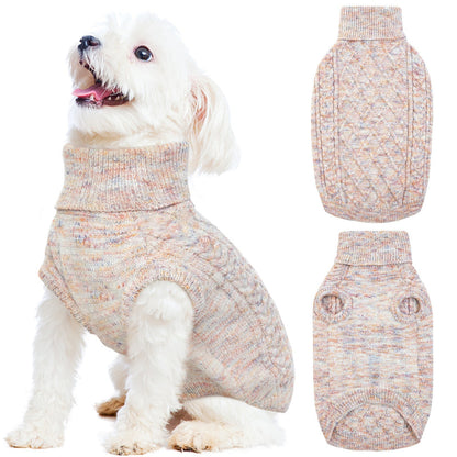 Cozy Knitted Dog Sweater for Winter – Turtleneck Design, Warm, Stretchy, Available in Colors and Sizes for Small and Large Dogs 3
