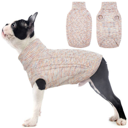 Cozy Knitted Dog Sweater for Winter – Turtleneck Design, Warm, Stretchy, Available in Colors and Sizes for Small and Large Dogs 4