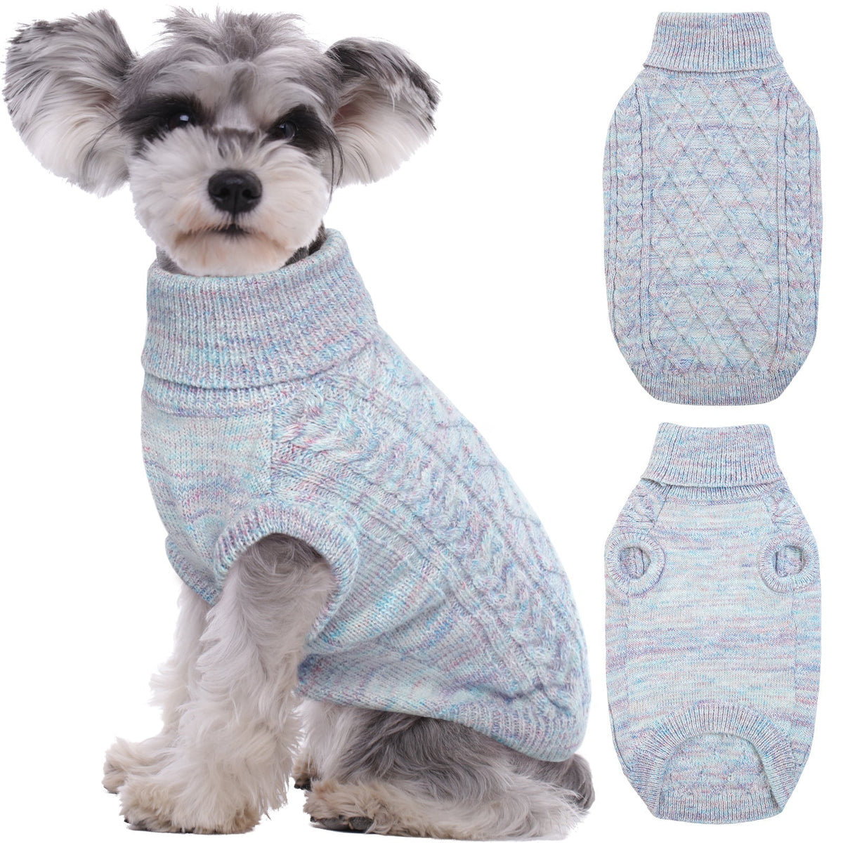 Cozy Knitted Dog Sweater for Winter – Turtleneck Design, Warm, Stretchy, Available in Colors and Sizes for Small and Large Dogs 5