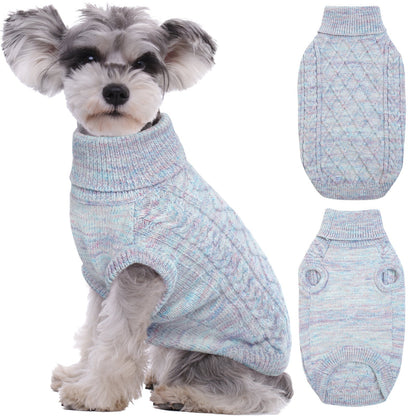 Cozy Knitted Dog Sweater for Winter – Turtleneck Design, Warm, Stretchy, Available in Colors and Sizes for Small and Large Dogs 5