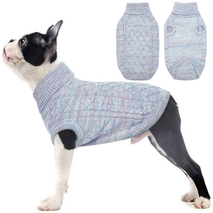 Cozy Knitted Dog Sweater for Winter – Turtleneck Design, Warm, Stretchy, Available in Colors and Sizes for Small and Large Dogs 6