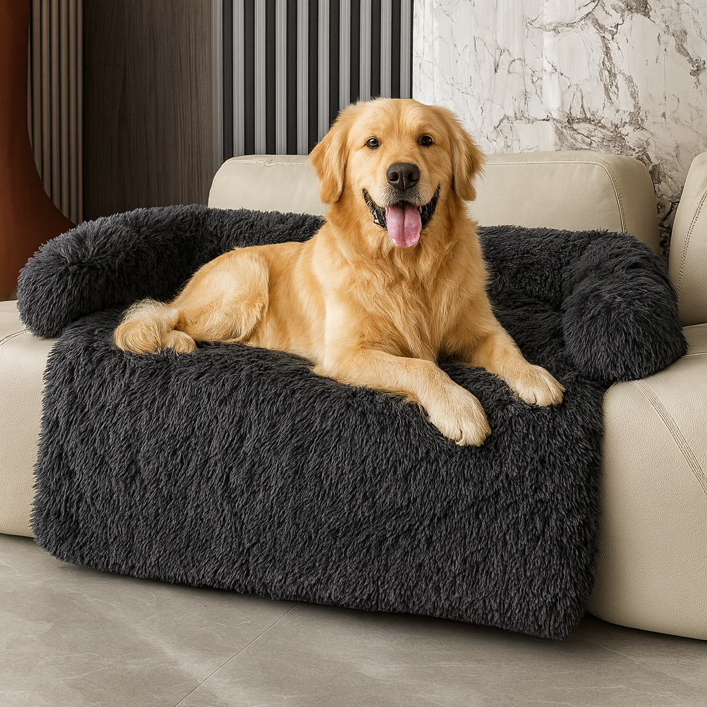 Cozy Plush Dog Sofa Bed with Removable Cushion – Ultimate Comfort for Pets 0
