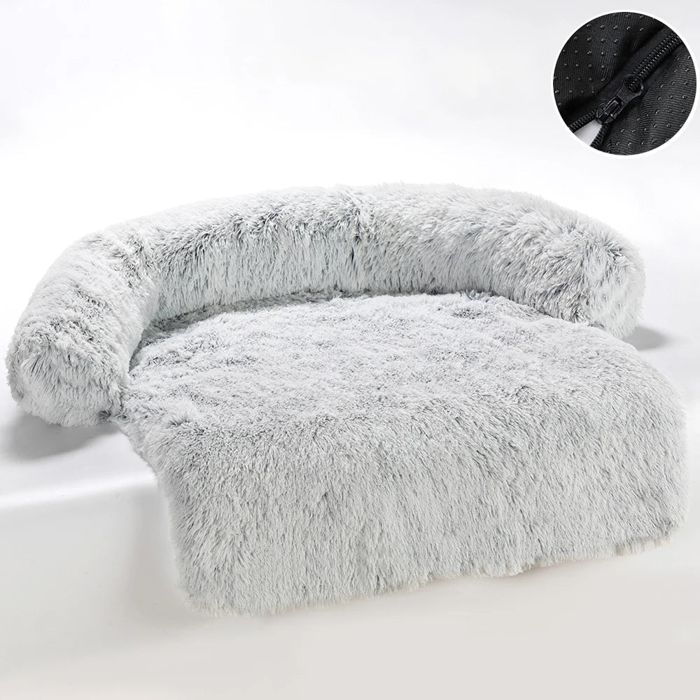 Cozy Plush Dog Sofa Bed with Removable Cushion – Ultimate Comfort for Pets 4