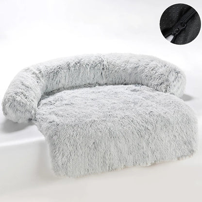 Cozy Plush Dog Sofa Bed with Removable Cushion – Ultimate Comfort for Pets 4
