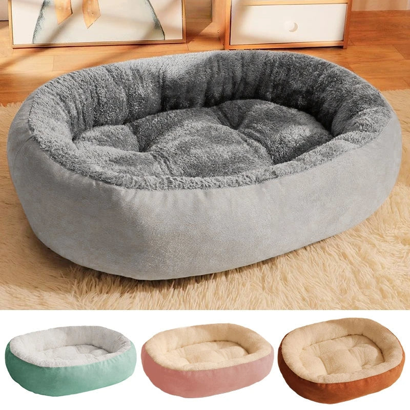 Cozy Plush Pet Bed for Cats and Small Dogs – Soft Coral Fleece with Non-Slip Base for Ultimate Comfort 4