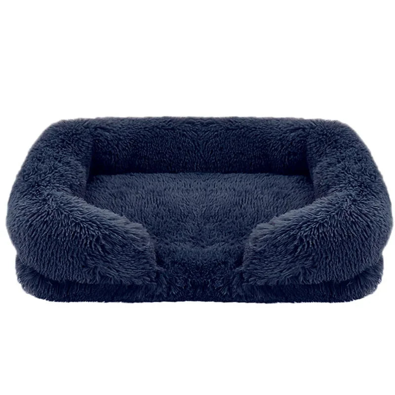 Cozy Plush Pet Sofa Bed for Dogs and Cats – Machine Washable Cotton Cushion for Year-Round Comfort 0