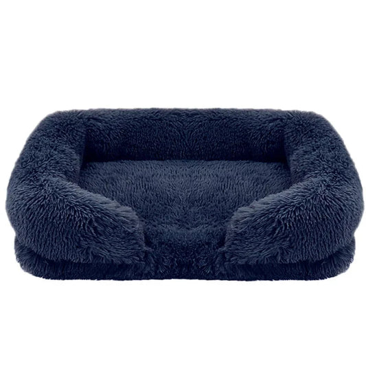 Cozy Plush Pet Sofa Bed for Dogs and Cats – Machine Washable Cotton Cushion for Year-Round Comfort 0