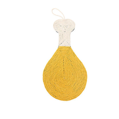 Decorative Sisal Cat Scratching Board – Cactus Style Hanging Scratch Pad for Healthy Nails 0