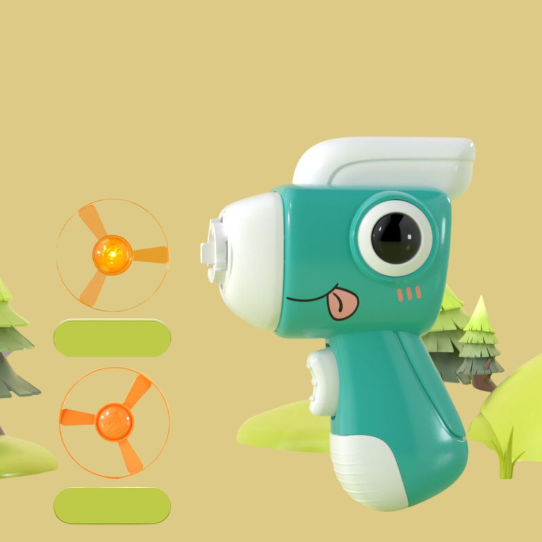 Dinosaur-Themed Cat Frisbee Launcher with Glow-in-the-Dark Discs for Active Play 0