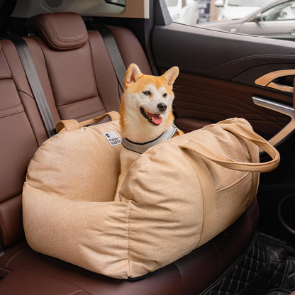 Dog Car Seat Bed with Adjustable Safety Straps – Portable Travel Bed for Small & Medium Dogs – Waterproof Oxford Fabric 11