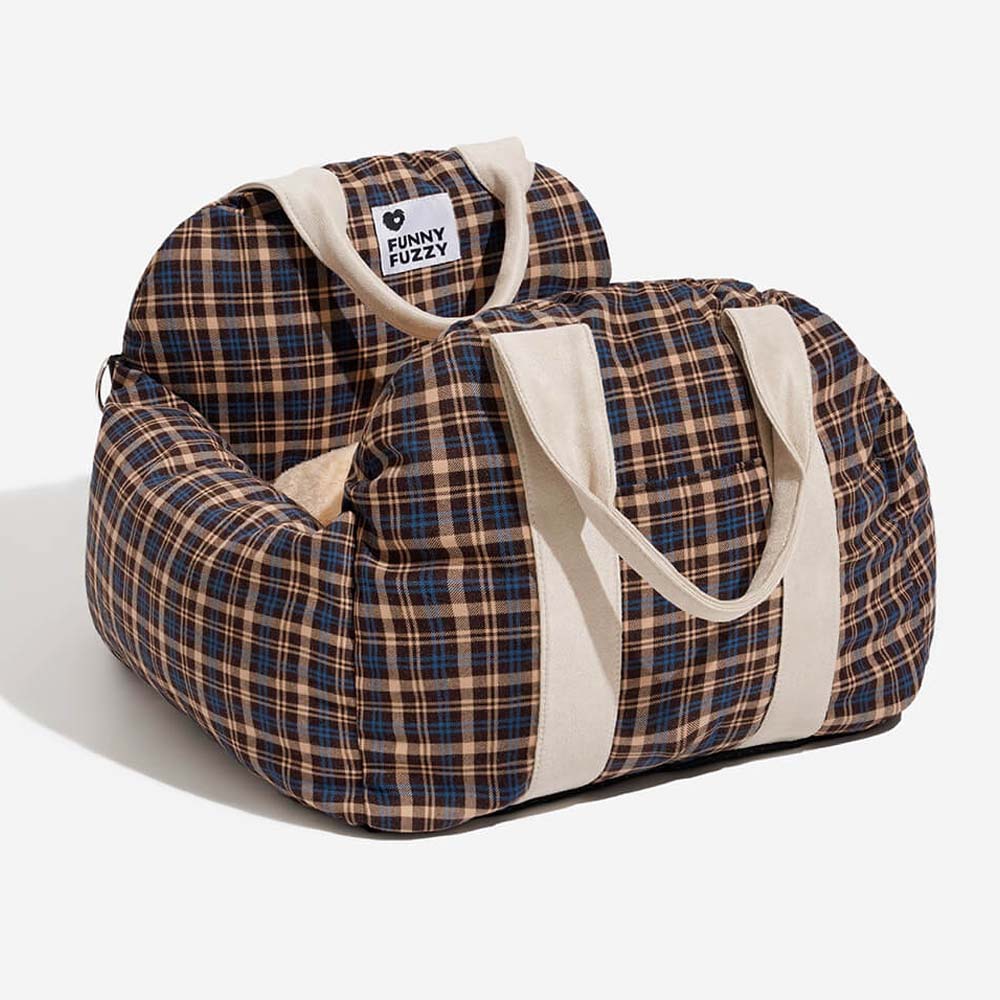 Dog Car Seat Bed with Adjustable Safety Straps – Portable Travel Bed for Small & Medium Dogs – Waterproof Oxford Fabric 17