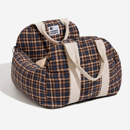 Dog Car Seat Bed with Adjustable Safety Straps – Portable Travel Bed for Small & Medium Dogs – Waterproof Oxford Fabric 17