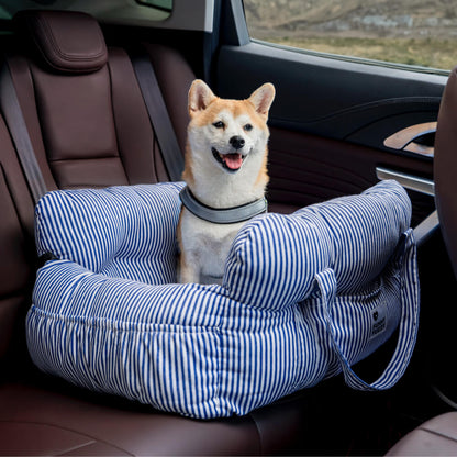 Dog Car Seat Bed with Adjustable Safety Straps – Portable Travel Bed for Small & Medium Dogs – Waterproof Oxford Fabric 23