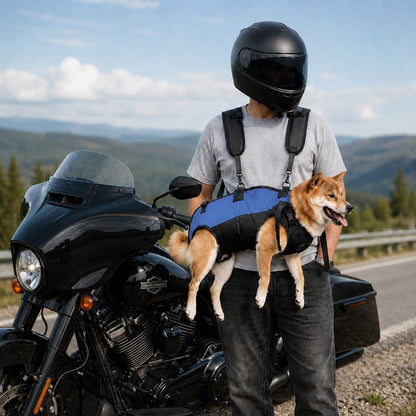 Dog Carrier Backpack for Small to Medium Dogs featuring a comfortable hands-free design, ideal for hiking and travel, with adjustable straps and breathable mesh for pet comfort 0