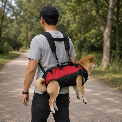 Dog Carrier Backpack for Small to Medium Dogs featuring a comfortable hands-free design, ideal for hiking and travel, with adjustable straps and breathable mesh for pet comfort 2