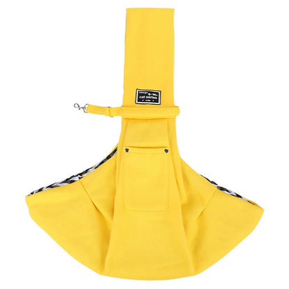 Dog Carrier Sling Bag for Small Dogs featuring breathable fabric and a zippered pocket, ideal for portable pet travel and on-the-go adventures. 7