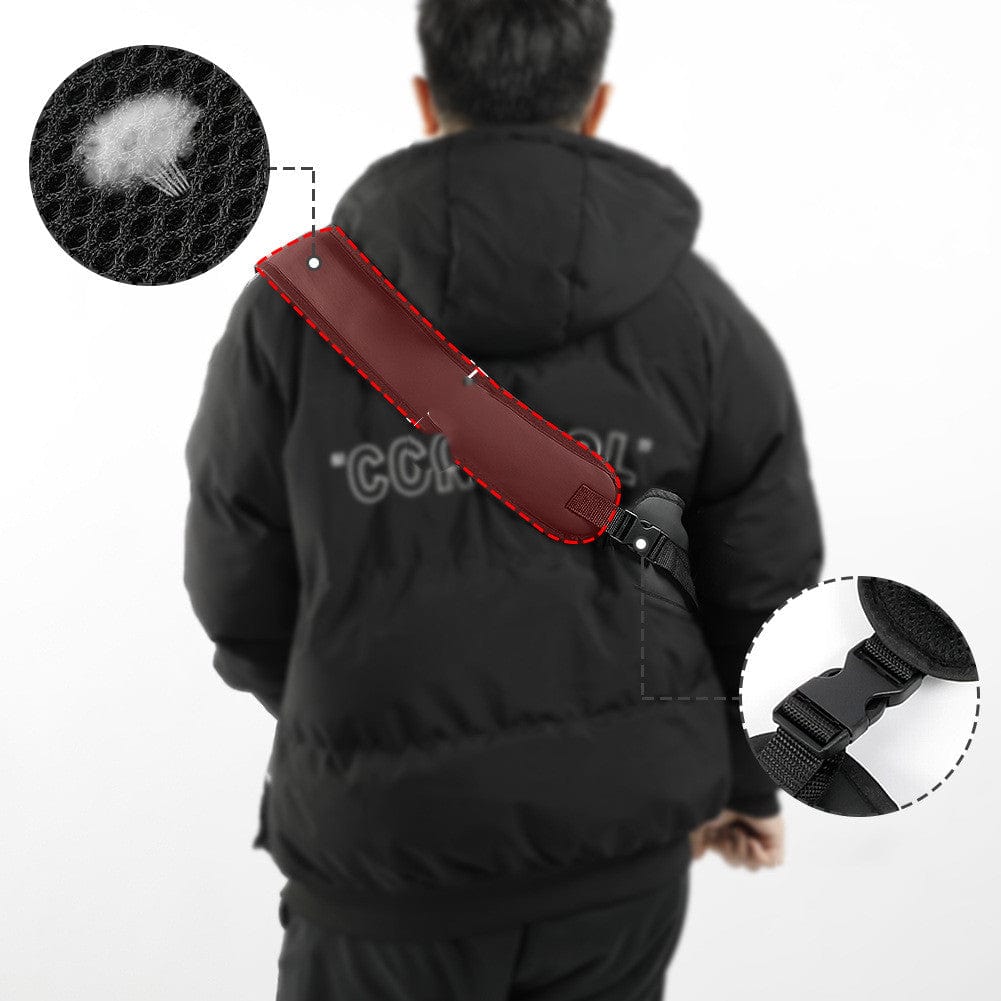 Dog Carrier Sling for Small Pets featuring a Safety Hook, made from soft breathable fabric, lightweight and portable design for comfortable pet travel. 5