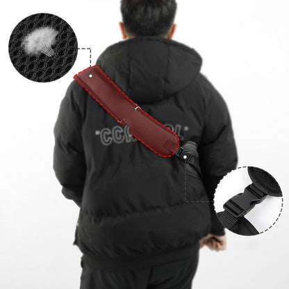 Dog Carrier Sling for Small Pets featuring a Safety Hook, made from soft breathable fabric, lightweight and portable design for comfortable pet travel. 5