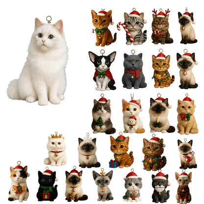 Dog charm advent calendar featuring 24 colorful acrylic ornaments, perfect for a festive Christmas countdown with dog-themed decorations. 3