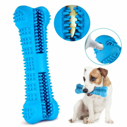 Dog Chew Toy with 360° Toothbrush for Dental Care – Soft Rubber, Promotes Oral Hygiene and Fresh Breath 2