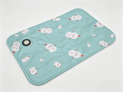 Dog cooling mat featuring innovative ice gel technology, designed for portability and lightweight convenience, perfect for home or travel use, available in multiple sizes and stylish designs 4