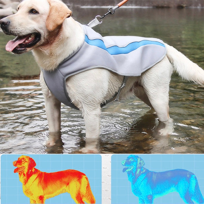 Dog Cooling Vest for Large Breeds - UV Protection, Breathable Ice Silk Fabric, Sizes 3XL-6XL 4
