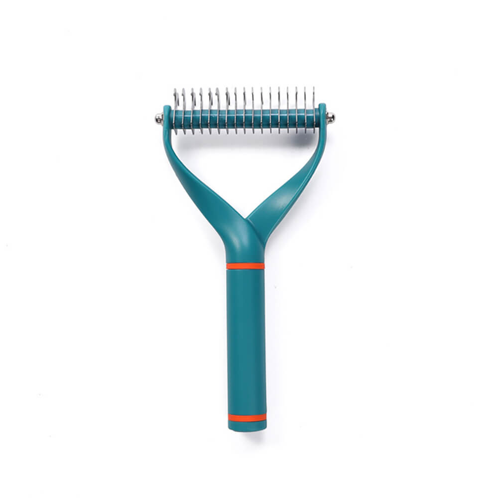 Dog Dematting Comb with Double Blades – Ergonomic Grooming Tool for Dogs, Efficiently Removes Tangles and Excess Hair 0