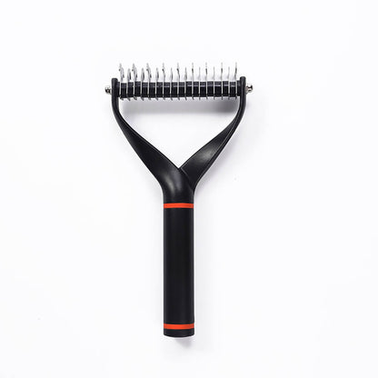 Dog Dematting Comb with Double Blades – Ergonomic Grooming Tool for Dogs, Efficiently Removes Tangles and Excess Hair 1