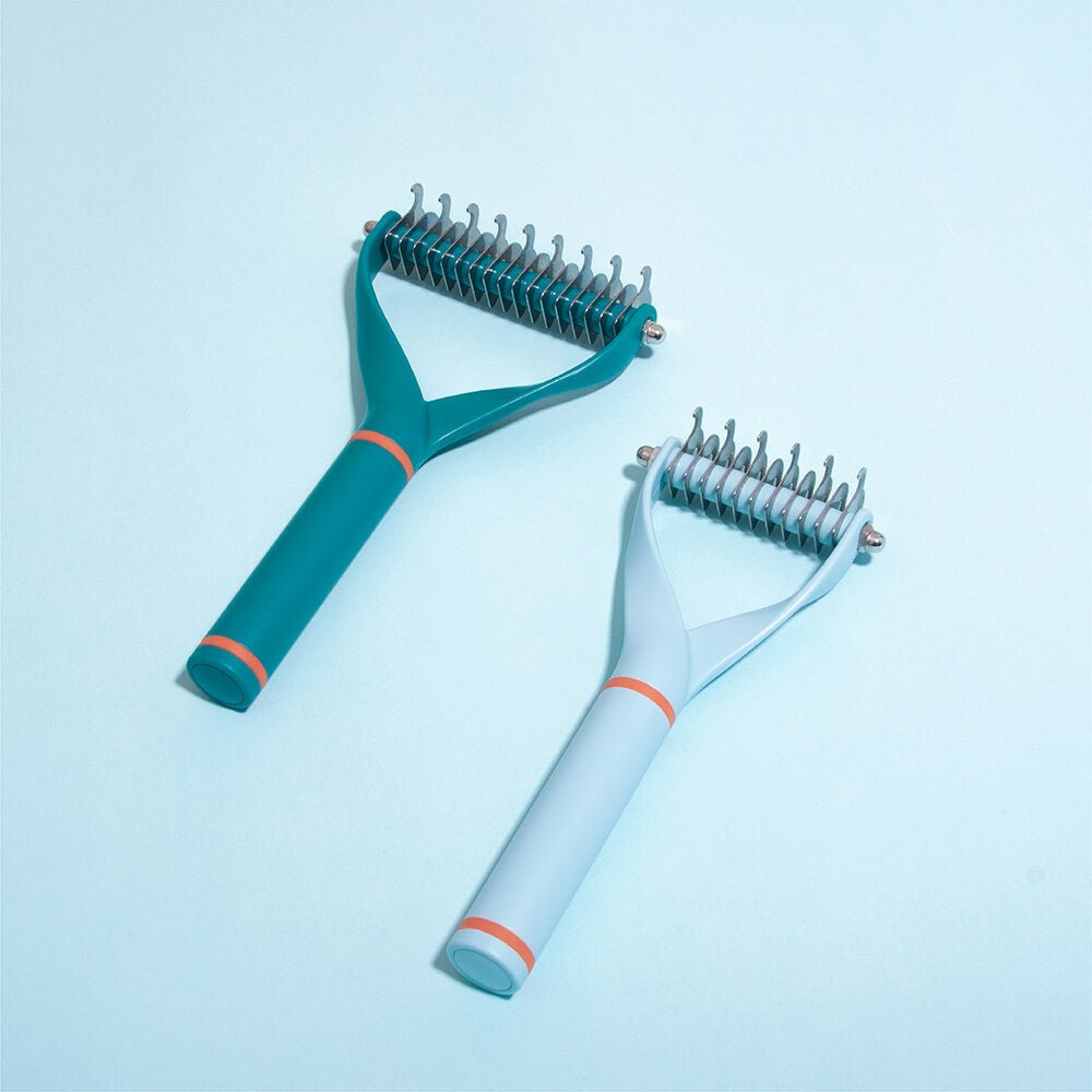 Dog Dematting Comb with Double Blades – Ergonomic Grooming Tool for Dogs, Efficiently Removes Tangles and Excess Hair 2