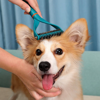 Dog Dematting Comb with Double Blades – Ergonomic Grooming Tool for Dogs, Efficiently Removes Tangles and Excess Hair 3