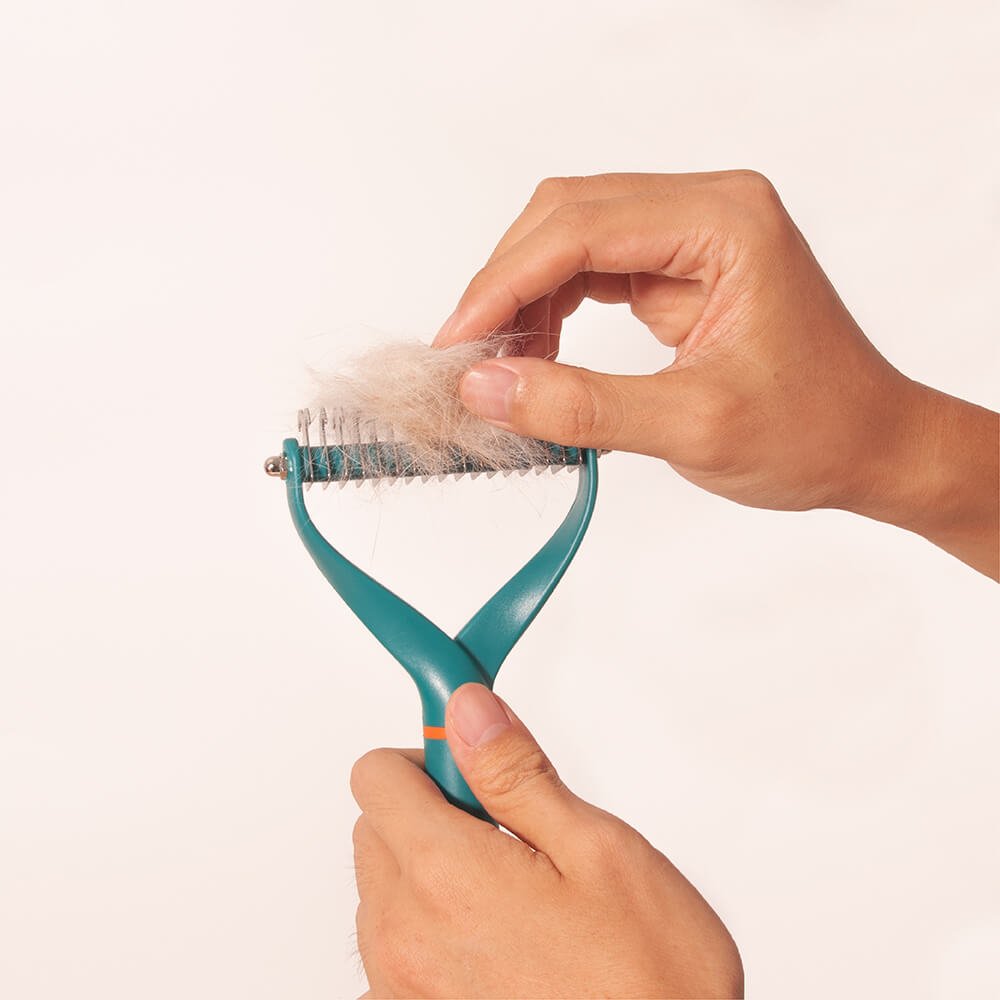 Dog Dematting Comb with Double Blades – Ergonomic Grooming Tool for Dogs, Efficiently Removes Tangles and Excess Hair 4