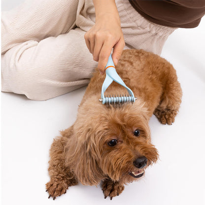 Dog Dematting Comb with Double Blades – Ergonomic Grooming Tool for Dogs, Efficiently Removes Tangles and Excess Hair 9